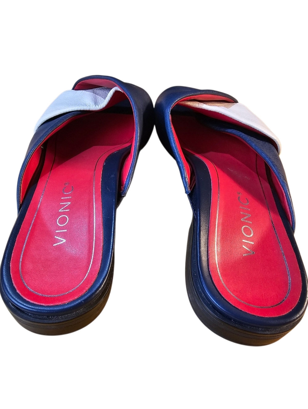 🇺🇸 Vionic Miramar Slide Sandals | Orthotic Comfort | Red White Blue | 8.5 - Picture 5 of 9
